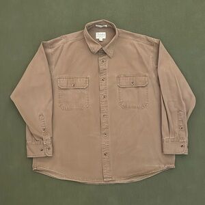 Vintage Cabela’s Stonewash Canvas Long Sleeve Button Up Shirt